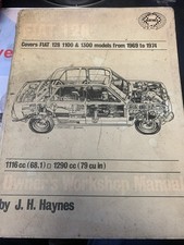 FIAT 128 Covers FIAT 128 & 1300 Models From 1969 To 1974 Owners Workshops Manual