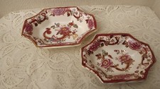 2 Masons Ironstone dishes - Mandalay Red - Made in England
