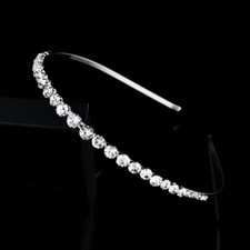 diamond hairband wedding bride bridal bridesmaid Alice band headband crystal uk