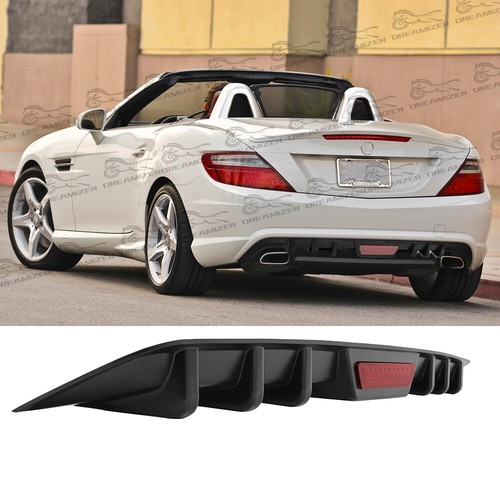 Black rear bumper diffuser - rear,
