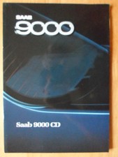 SAAB 9000 CD orig 1998 UK Mkt Glossy Sales Brochure - 9000CD