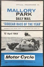MALLORY PARK 12 Apr 1964 MOTOR CYCLE INTL SIDECAR OF THE YEAR Official Programme