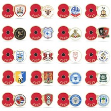 League One 2025 Poppy Football Pins | Royal British Legion | 2025/26 EFL