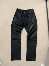 OTHER UK MENS LEATHER PANTS VINTAGE BLACK - 32x32