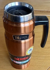 Thermos Travel Mug, Copper, 470 ml. Screw Top Lid