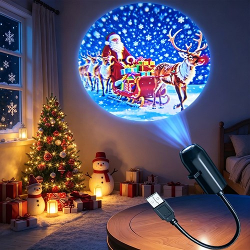 Led usb christmas projector - led,