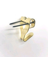 12pk picture hooks brass with nails decorative single double black nail