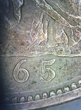 1865 over 3 65/3  Penny - Rare date #2 type C