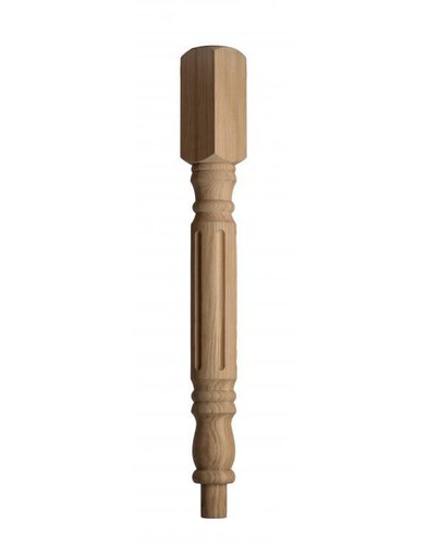 Staircase newel post fluted - staircase,