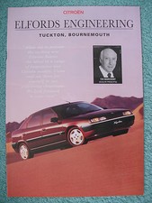 Citroen brochure - XM, Xantia, ZX, AX - Elford's Engineering Bournemouth 1994