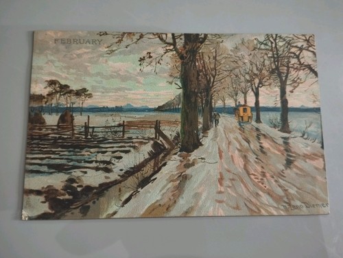 Antique edwardian art postcard - antique,