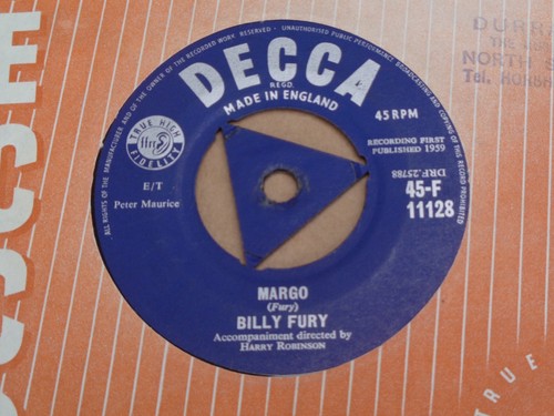 Billy fury margo decca - -,