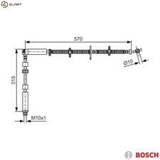BRAKE HOSE 1 987 481 A63 FOR