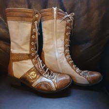 Korean Mooto EXTERA Ladies Boots Leather Shearling Lined Martial Arts 39