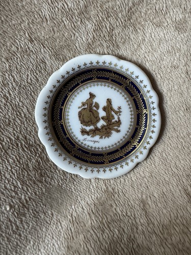 Vintage fine porcelain 6cm pin - porcelain,