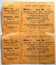 ENGLAND CRICKET TICKET x 2