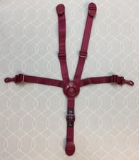 Mothercare Orb All Terrain Pram Shoulder Harness Strap & Buckle - Berry Red