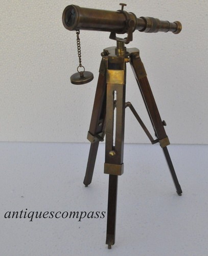 Antique solid brass telescope - antique,