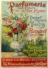 French Perfume Shop Advert 1900 Print Poster Wall Art Nouveau Photo Picture A4 +