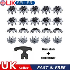 20pcs Footjoy Replacement Soft Fast Twist Studs Tri-Lok Golf Shoes Spikes Pin UK