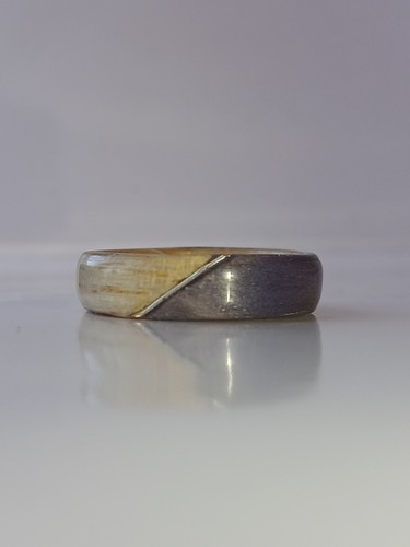 Handcrafted bentwood ring - bentwood, ash