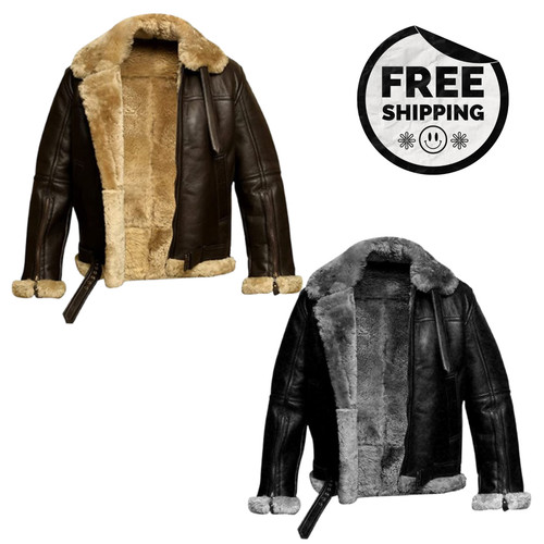 Men raf real leather - real,