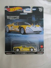 Hot Wheels Car Culture '69 Alfa Romeo 33 Stradale Real Riders Sealed In Card  