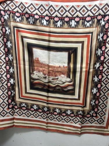Longchamp silk square scarf - square,
