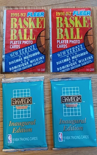 Nba 1990 1991 fleer - 4x,