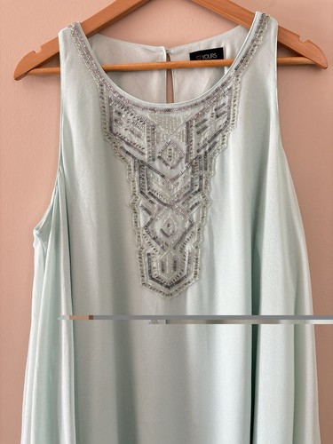 Yours clothing aqua sleeveless - clothing,