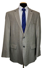 Pronto Uomo Platinum Mens Gray Wool Sport Coat Suit Jacket Blazer 48L