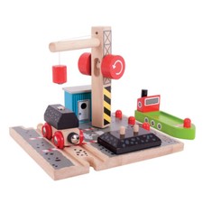 Bigjigs Rail Wooden Coal Canal
