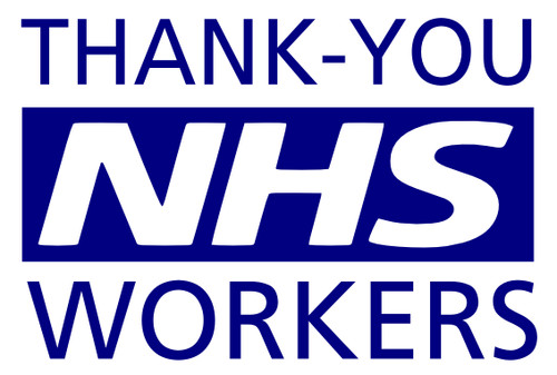 Thank you nhs workers decal - thank-you,