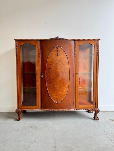 Large vintage glass display - large,