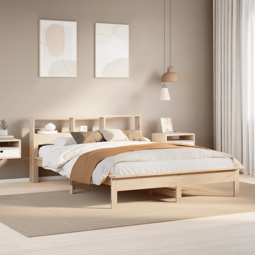 Bookcase bed solid pine - solid,