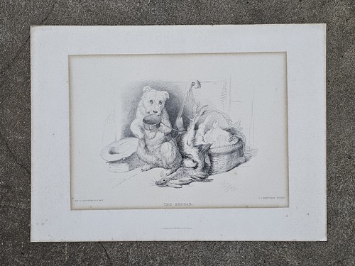 Antique vintage the beggar - vintage, "the