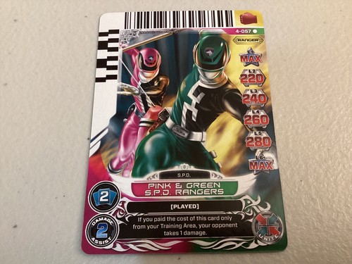 Power rangers action card game - power,