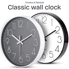 Classic Non Ticking Round Wall