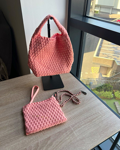 Women pink woven fabric - woven,