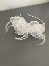Debut Soft White Fascinator