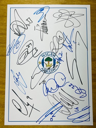 Hand signed team sheet - hand,