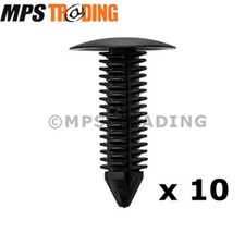 Land Rover Defender Grille, Headliner, Bumper Corner Clips Black 10x DZM100080