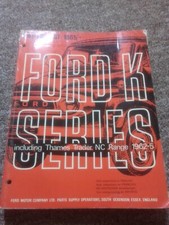Ford K Series Truck Parts List Manual-1962-65 collectors item reference