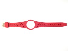 New Mens Watch Strap Band For OMEGA DYNAMIC Leather Replacement Gold Buckle S15