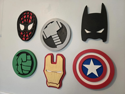 Wooden superhero mask - superhero, and