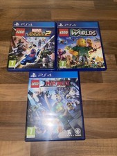 LEGO PS4 Game Bundle Assorted Games x3 Worlds Ninjago Marvel Super Heroes 2