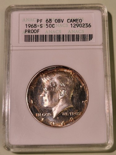 1968 proof kennedy half - 1968-s,