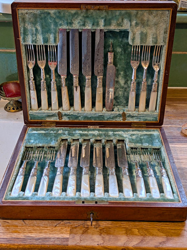 24pc victorian cutlery - , set
