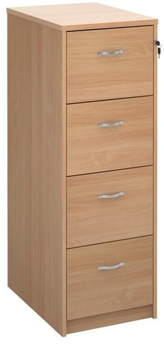 Beech wooden filing cabinet - beech,