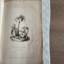 ANTIQUE Horse racing PRINT